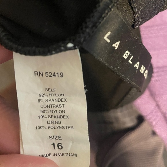 La Blanca Island Goddess Front Draped Tummy Control One Piece Swimsuit‎ 16 Beach - Picture 6 of 7